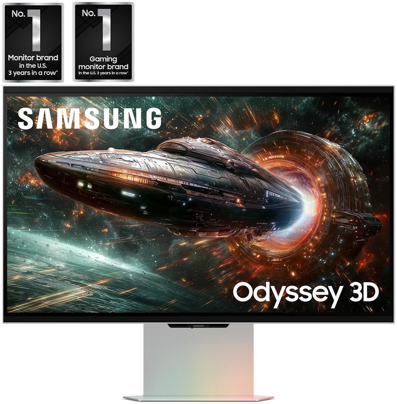 Alt view image 3 of 15 - Samsung 27" Odyssey 3D G90XF 4K 165Hz Gaming Monitor