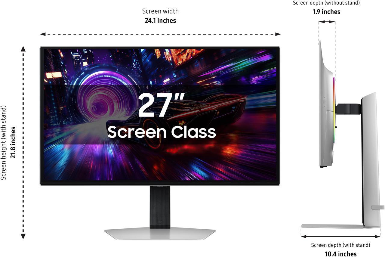 Alt view image 6 of 13 - SAMSUNG 27" Odyssey OLED G8 G81SF 4K 240Hz Gaming Monitor