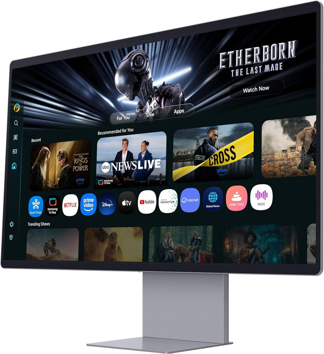 Open Box: SAMSUNG 32" 4K QD-OLED M9 Series Gaming Monitor with 165 Hz, 0.03 ms Response time, Smart TV Apps, 4k Built-in Camera, Samsung Vison AI, LS32FM900SNXZA, Silver - Newegg.ca - Open Box condition - Image 6