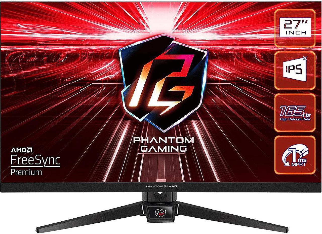 Alt view image 4 of 8 - ASRock PHANTOM GAMING 27" FHD (1920 x 1080) 165Hz/1ms (144Hz and higher) FreeSync Gaming Monitor, 2 * DisplayPort, 1 * HDMI (PG27FF1A)