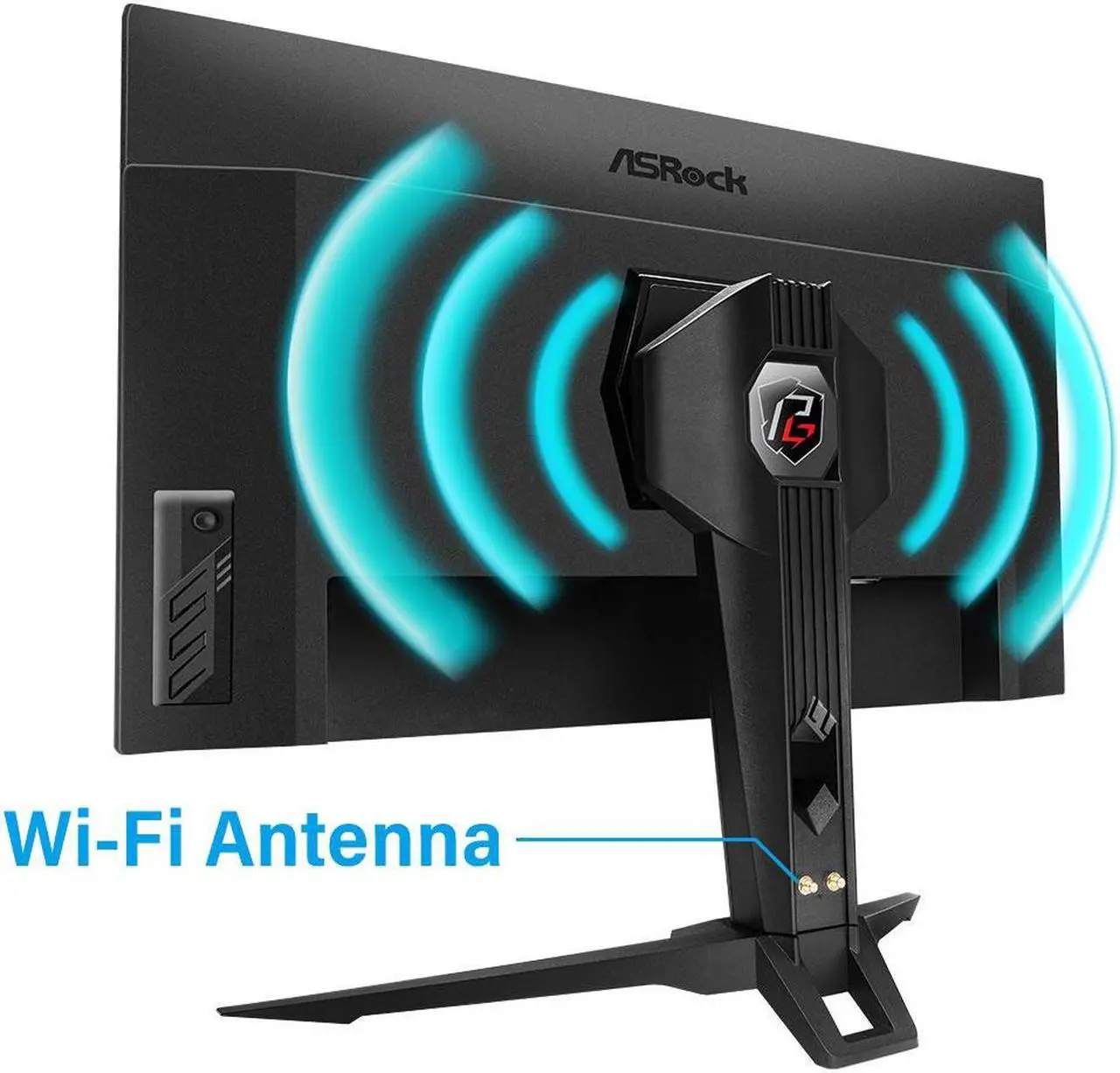 Alt view image 2 of 8 - ASRock PG32QF2B Phantom 32" (31.5" viewable) QHD 2560 x 1440 (2K) 165 Hz (144Hz and higher) Wi-Fi Antenna FreeSync Premium (AMD Adaptive Sync) Built-in Speakers Flat Panel Gaming Monitor