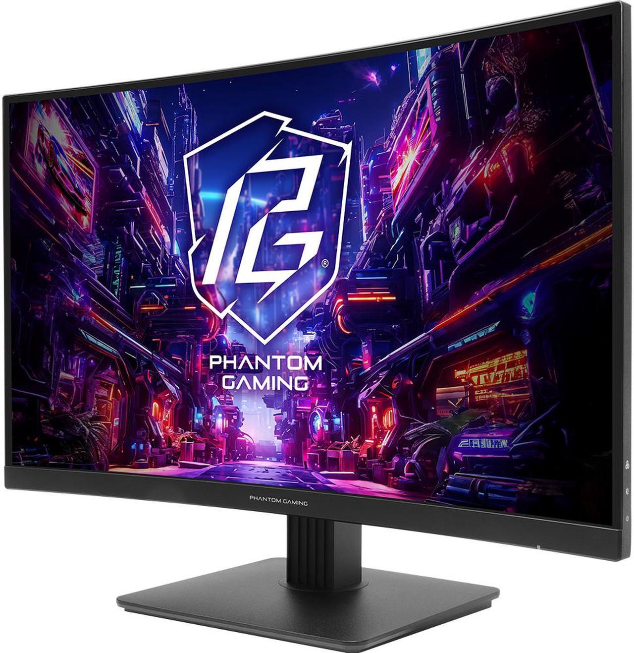 Alt view image 3 of 6 - ASRock Phantom Gaming 27" 180 Hz VA QHD Gaming Monitor FreeSync (AMD Adaptive Sync) 95% DCI-P3 / 132% sRGB PG27QRT1B