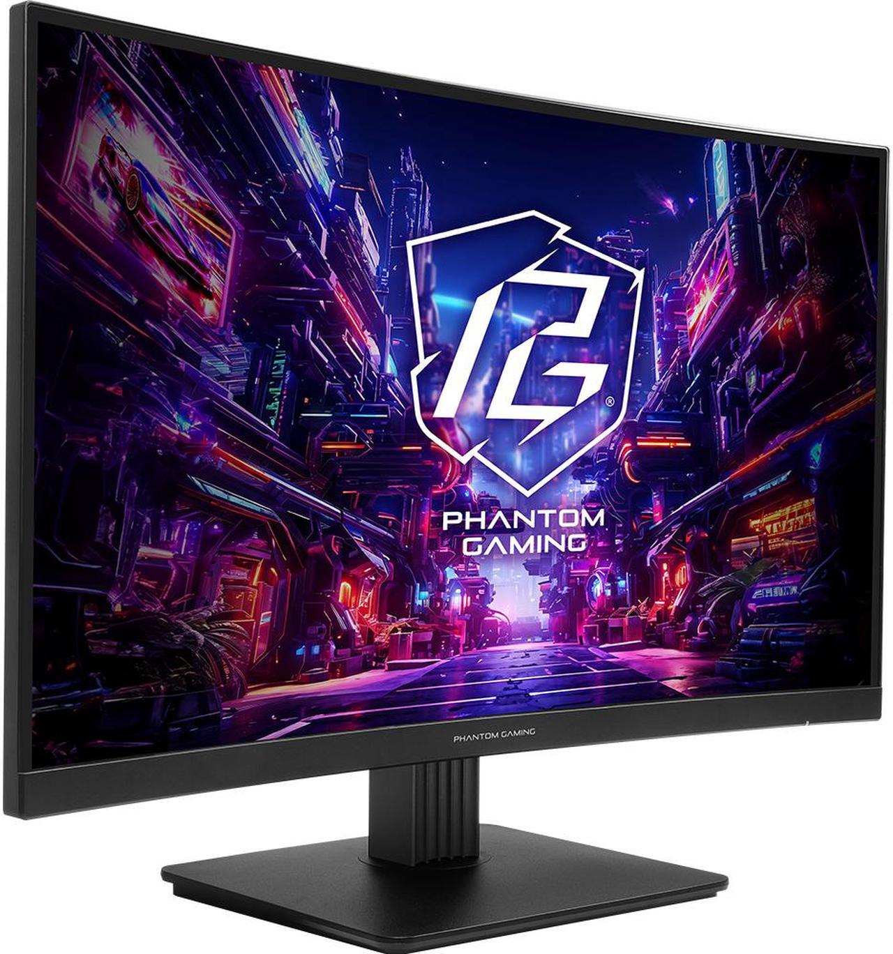 Alt view image 2 of 6 - ASRock Phantom Gaming 27" 180 Hz VA QHD Gaming Monitor FreeSync (AMD Adaptive Sync) 95% DCI-P3 / 132% sRGB PG27QRT1B