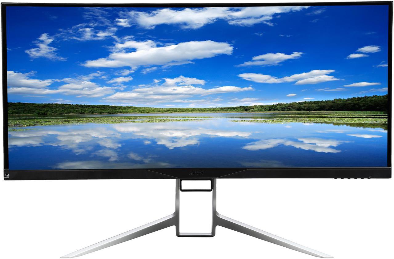 Alt view image 2 of 7 - Acer XR341CK bmijpphz Black 34", 21:9 WQHD Curved , 3440 x 1440 LED IPS Monitor, Adaptive-Sync( Free-Sync) with DTS Sound Speakers, USB 3.0, HDMI, MHL, Display Port