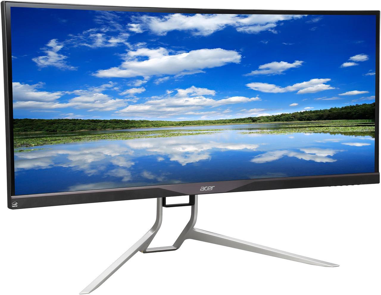 Alt view image 3 of 7 - Acer XR341CK bmijpphz Black 34", 21:9 WQHD Curved , 3440 x 1440 LED IPS Monitor, Adaptive-Sync( Free-Sync) with DTS Sound Speakers, USB 3.0, HDMI, MHL, Display Port
