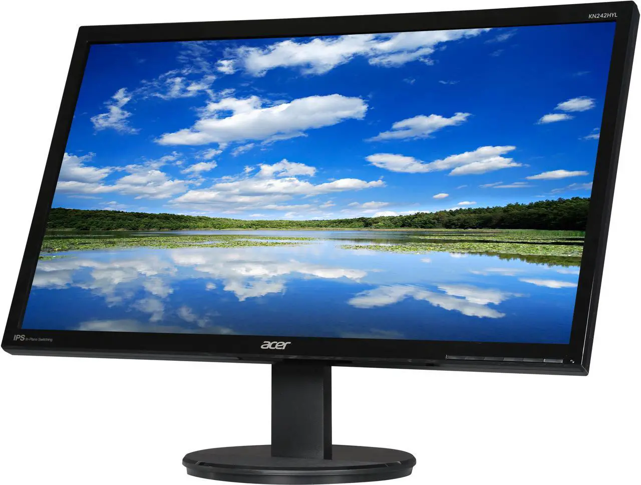 Main image of Acer KN242HYL 23.8" Full HD 1920 x 1080 60Hz DVI HDMI VGA Built-in Speakers WideScreen Backlit LED IPS LCD Monitor