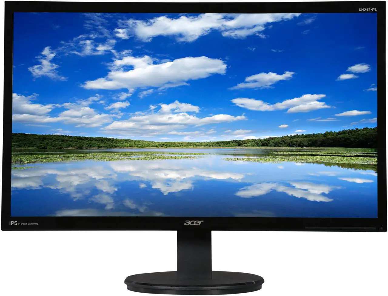 Alt view image 3 of 8 - Acer KN242HYL 23.8" Full HD 1920 x 1080 60Hz DVI HDMI VGA Built-in Speakers WideScreen Backlit LED IPS LCD Monitor
