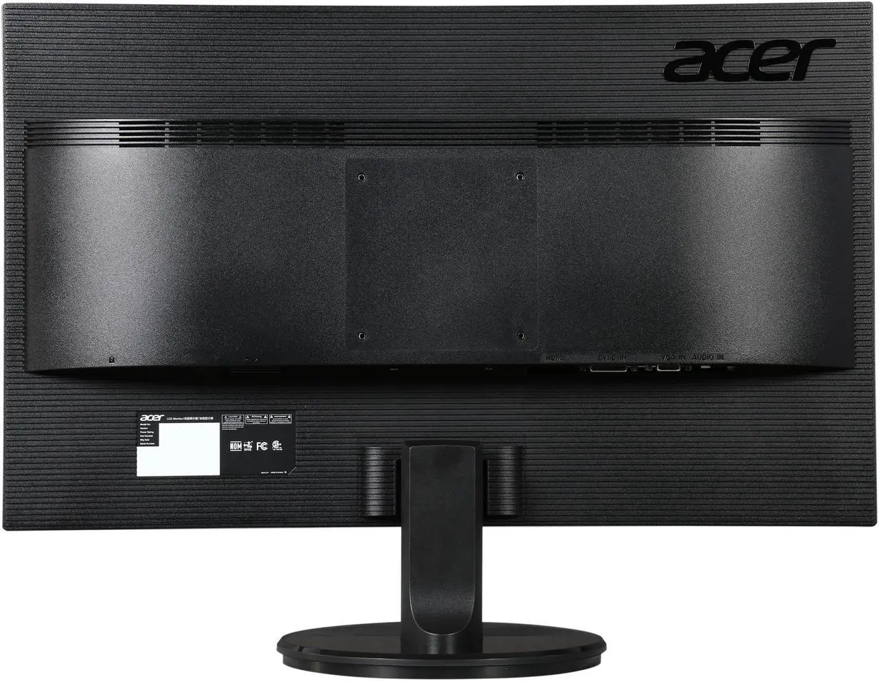 Alt view image 6 of 8 - Acer KN242HYL 23.8" Full HD 1920 x 1080 60Hz DVI HDMI VGA Built-in Speakers WideScreen Backlit LED IPS LCD Monitor