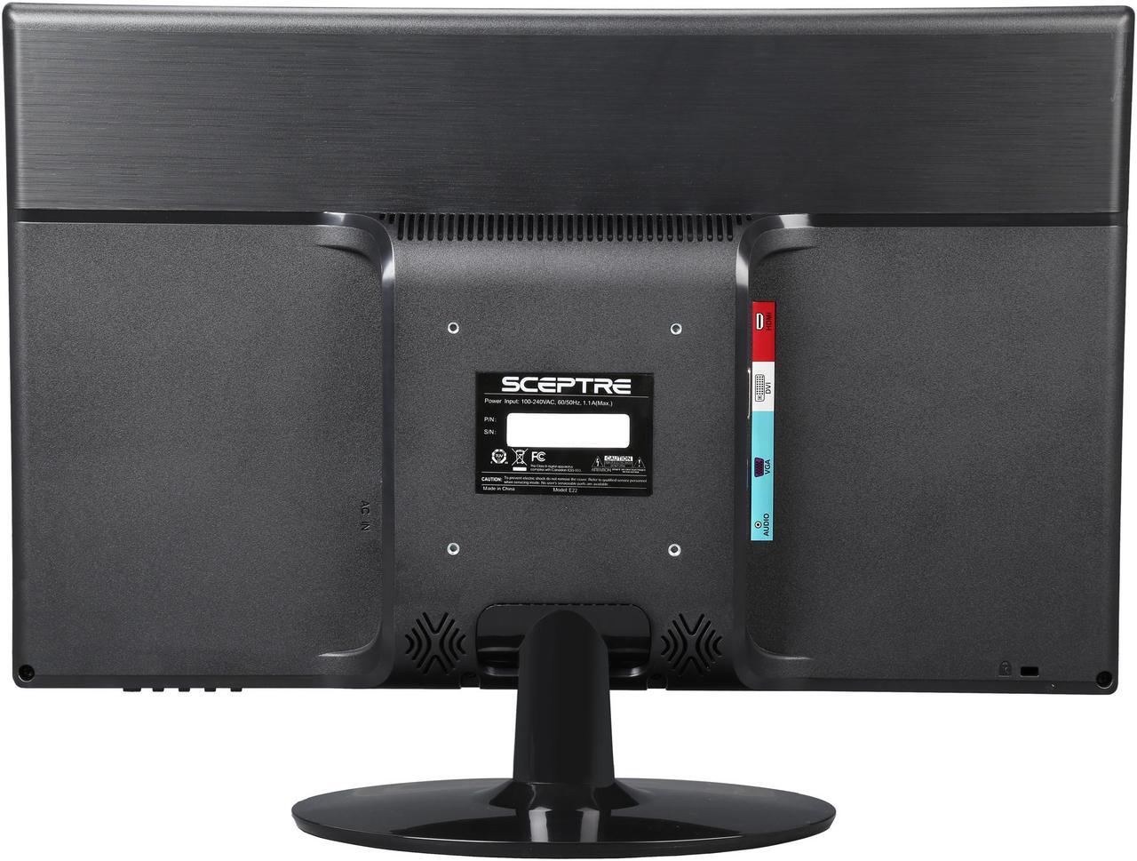 Alt view image 5 of 6 - SCEPTRE E225W-1920 Black 22" 5ms HDMI Widescreen LED Backlight LCD Monitor 250 cd/m2 DCR 5,000,000:1 (1000:1) Built-in Speakers, US Warranty
