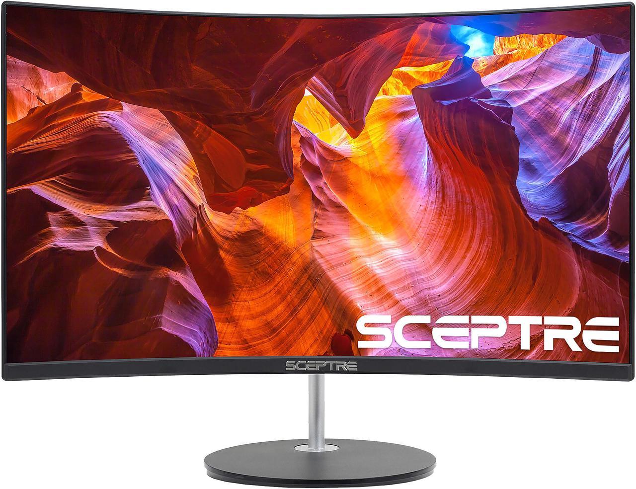 SCEPTRE C248W-1920RN 24" (Actual size 23.6") Full HD 1920 x 1080 75Hz HDMI VGA Built-in Speakers Widescreen Ultra Slim LED Backlight Curved Gaming Monitor