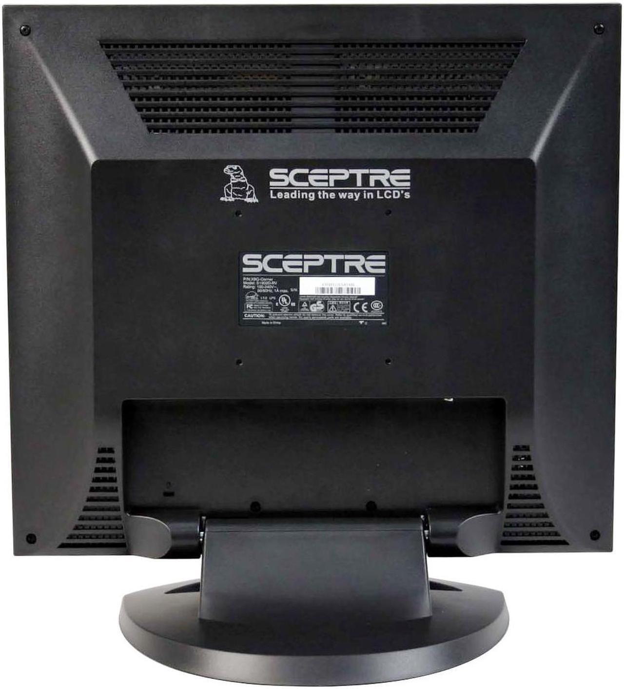 Alt view image 7 of 10 - SCEPTRE X9g-GAMER Black 19" 12ms LCD Monitor 400 cd/m2 500:1, US Warranty