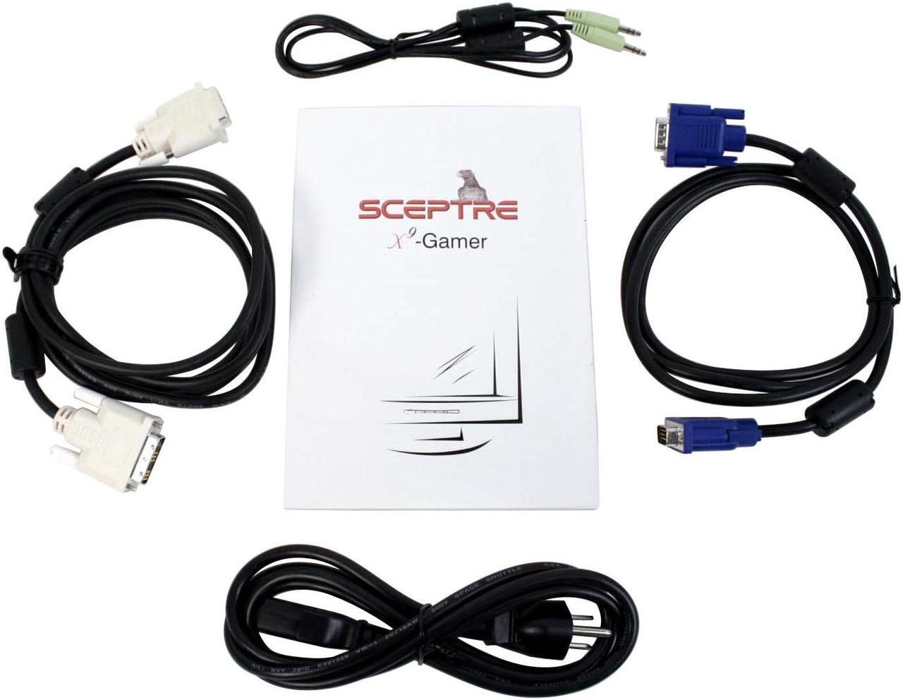 Alt view image 9 of 10 - SCEPTRE X9g-GAMER Black 19" 12ms LCD Monitor 400 cd/m2 500:1, US Warranty
