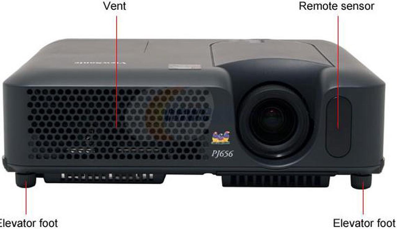 Alt view image 3 of 13 - ViewSonic PJ656 1024 x 768 2,100 ANSI lumens Projector 400:1