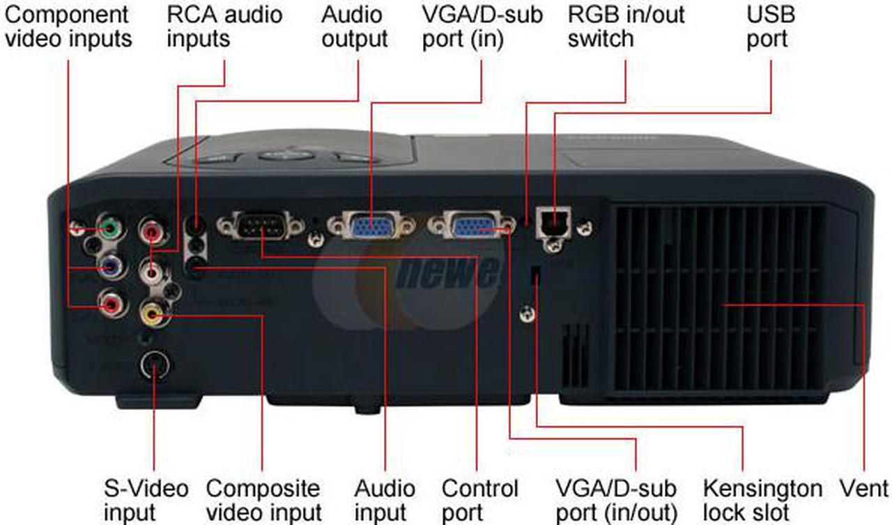 Alt view image 6 of 13 - ViewSonic PJ656 1024 x 768 2,100 ANSI lumens Projector 400:1