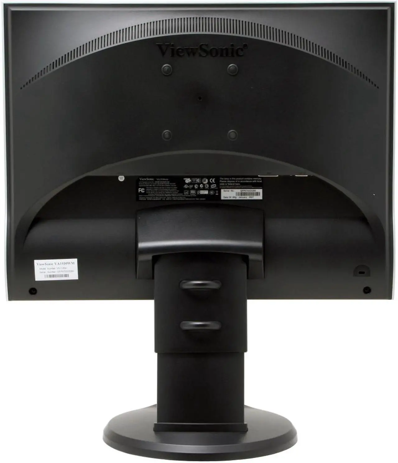 Alt view image 6 of 11 - ViewSonic 19" Active Matrix, TFT LCD WXGA+ LCD Monitor with height adjustment 5 ms D-Sub, DVI-D Value Series VA1930wm