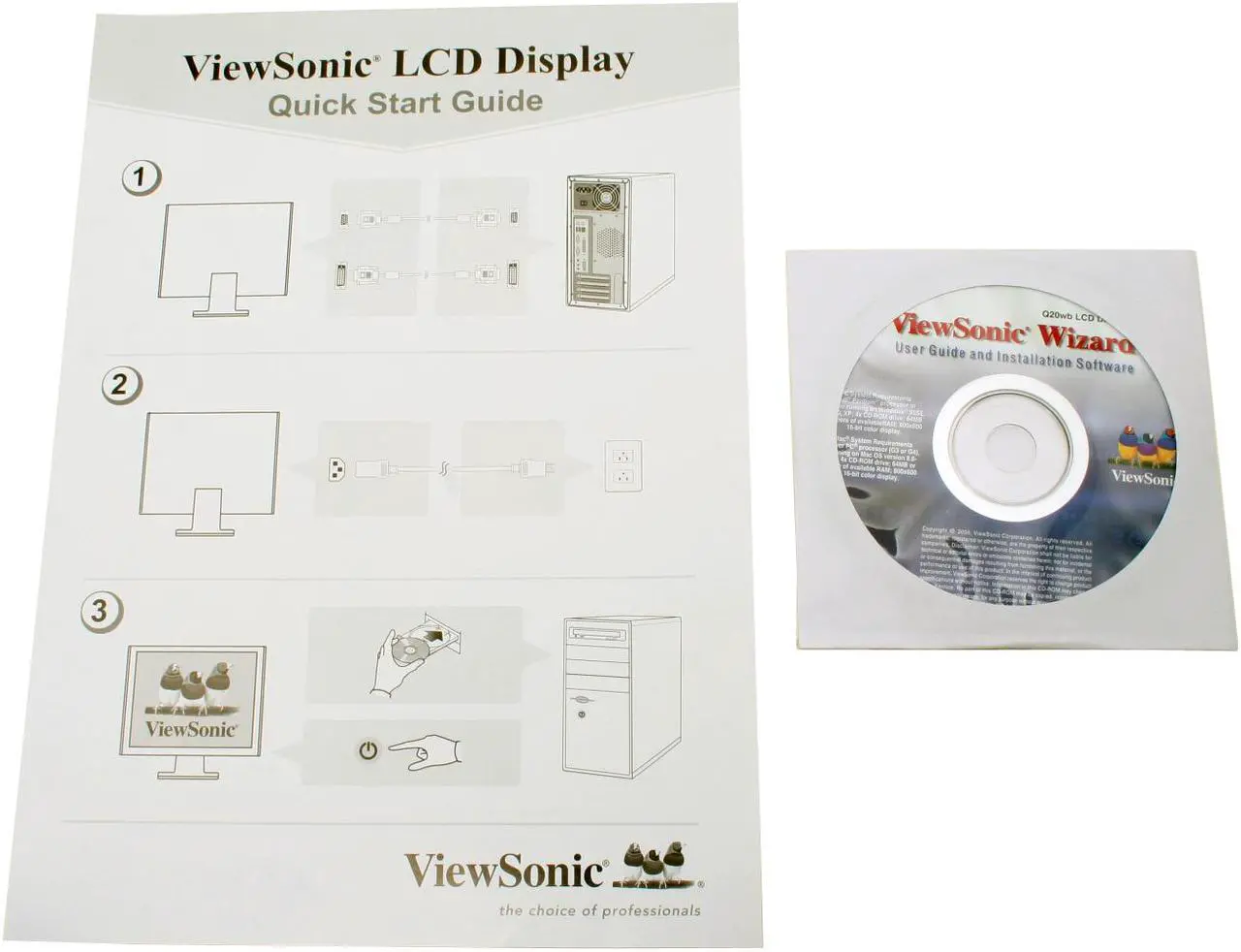 Alt view image 9 of 11 - ViewSonic 20" Active Matrix, TFT LCD WSXGA LCD Monitor 5 ms D-Sub, DVI-D Optiquest Series Q20WB