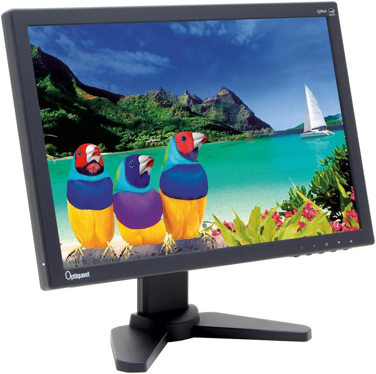 Alt view image 3 of 11 - ViewSonic 20" Active Matrix, TFT LCD WSXGA LCD Monitor 5 ms D-Sub, DVI-D Optiquest Series Q20WB
