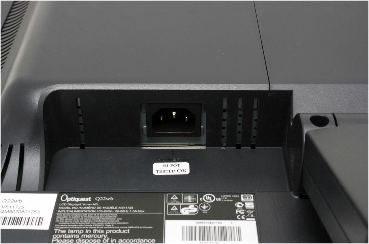 Alt view image 7 of 11 - ViewSonic 22" Active Matrix, TFT LCD WSXGA LCD Monitor 5 ms D-Sub, DVI-D Optiquest Series Q22wb