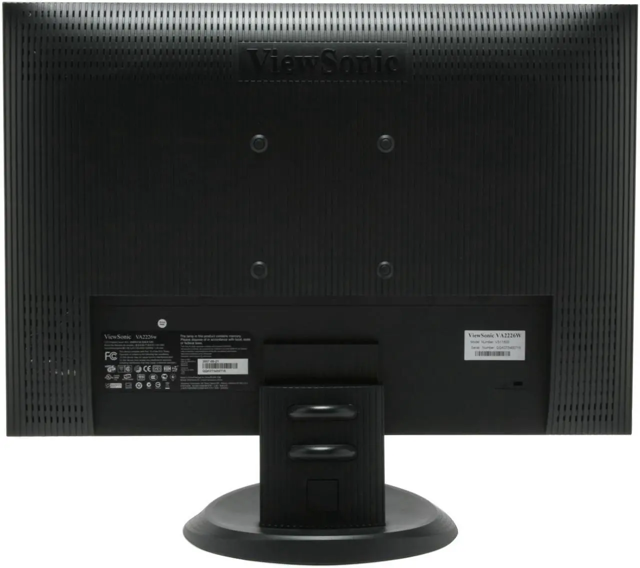 Alt view image 5 of 11 - ViewSonic 21.6" Active Matrix, TFT LCD WSXGA+ LCD Monitor 5 ms D-Sub, DVI-D Value Series VA2226W