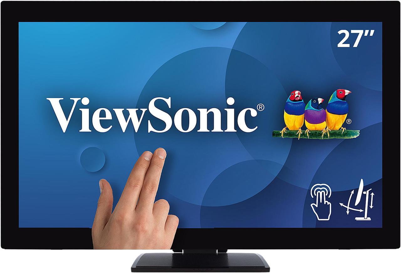 ViewSonic TD2760 27 Inch 1080p 10-Point Multi Touch Screen Monitor with Advanced Ergonomics RS232 HDMI and DisplayPort