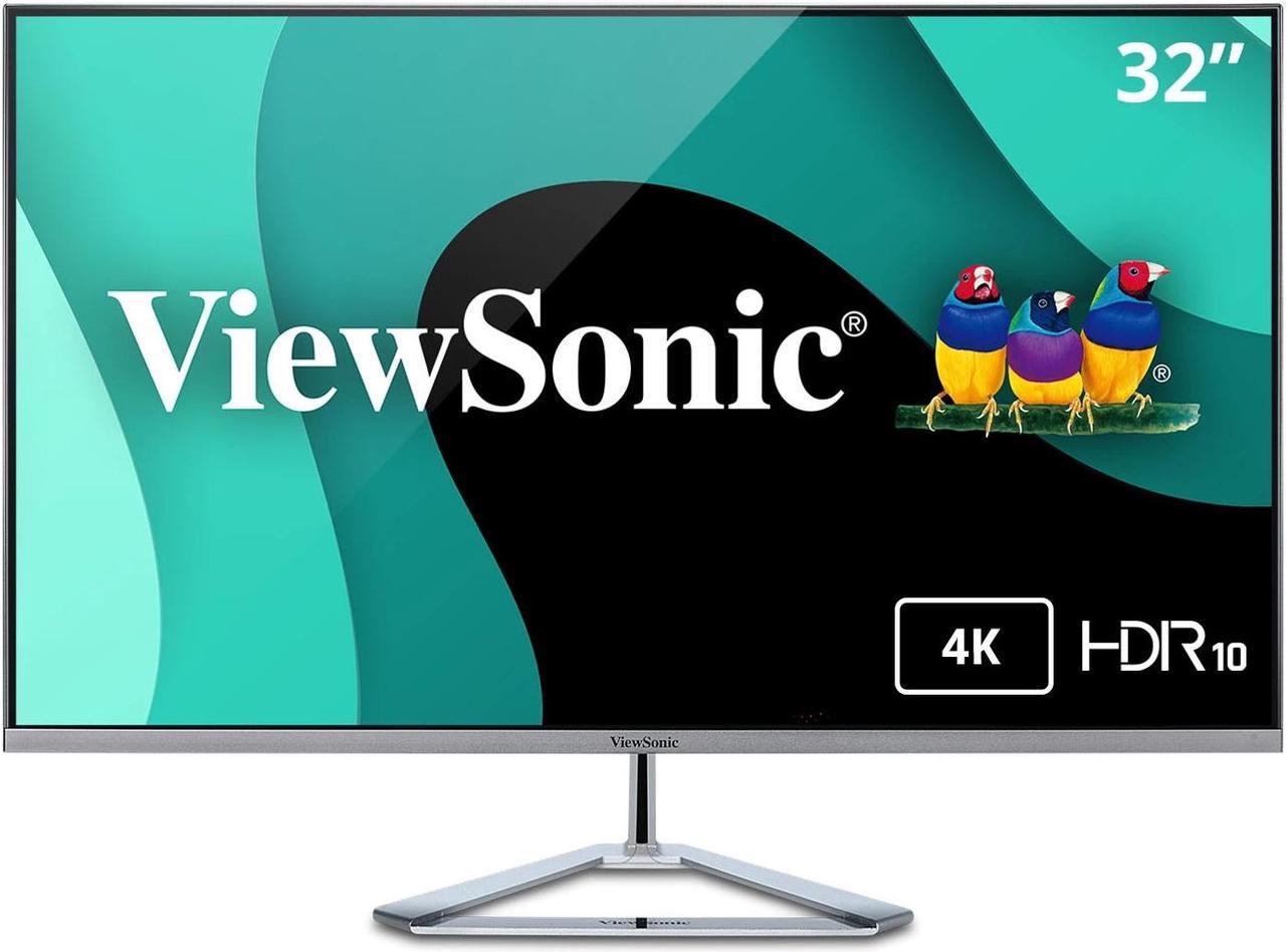 ViewSonic 31.5" (Viewable) 60 Hz VA UHD Monitor 8 ms 3840 x 2160 (4K) Flat Panel VX3276-4K-MHD