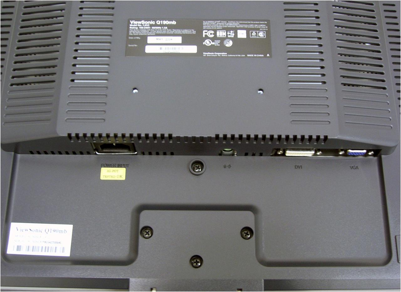 Alt view image 8 of 10 - ViewSonic 19" Active Matrix, TFT LCD SXGA LCD Monitor 25 ms Optiquest Series Q190MB