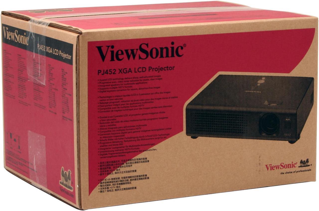 Alt view image 10 of 10 - ViewSonic PJ452 1024 x 768 1600 lumens LCD Projector 500:1