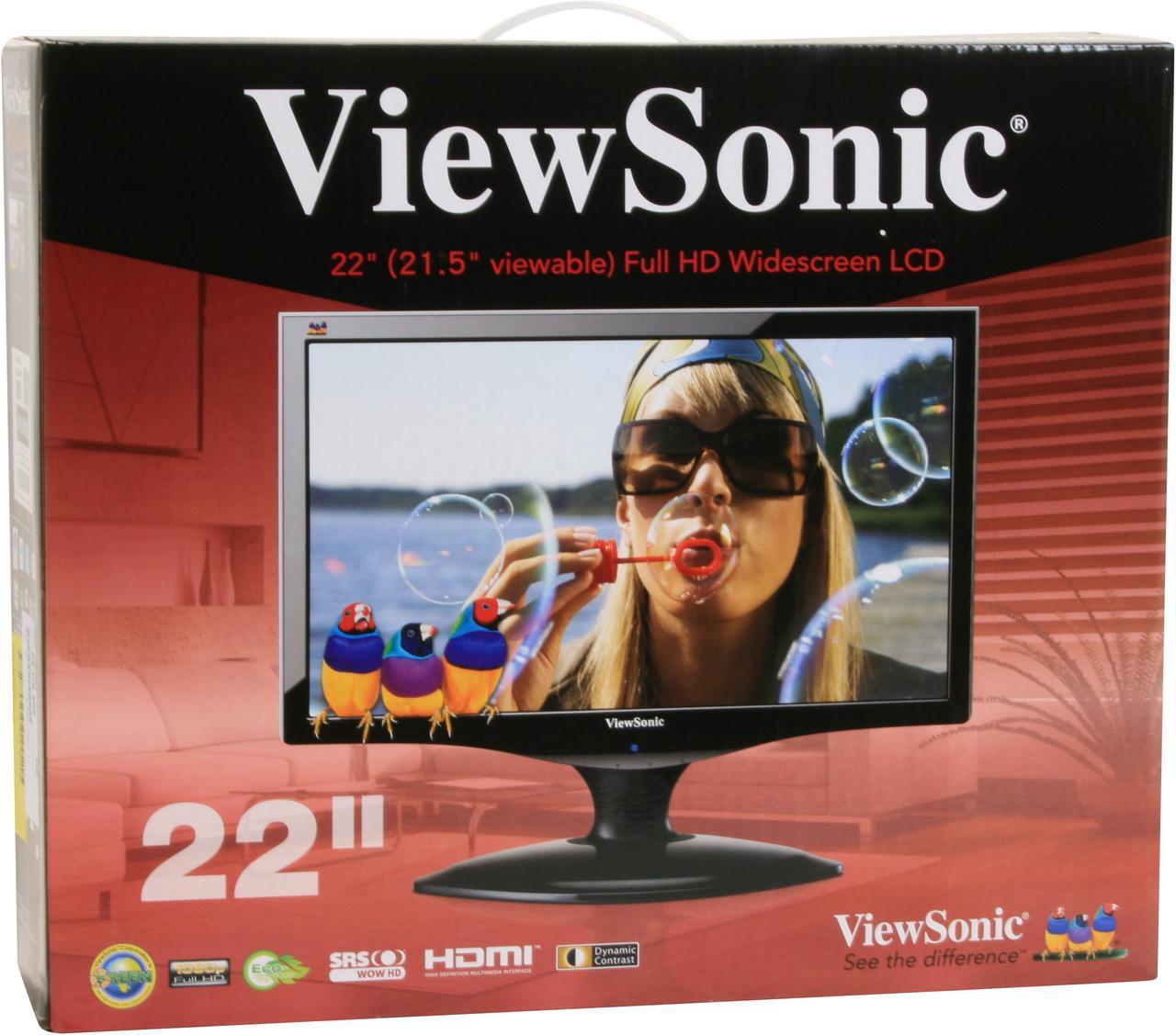Alt view image 13 of 13 - ViewSonic 21.5" WUXGA Full HD 1080p LCD Monitor 2ms(GTG) D-Sub, DVI, HDMI X Series VX2260wm