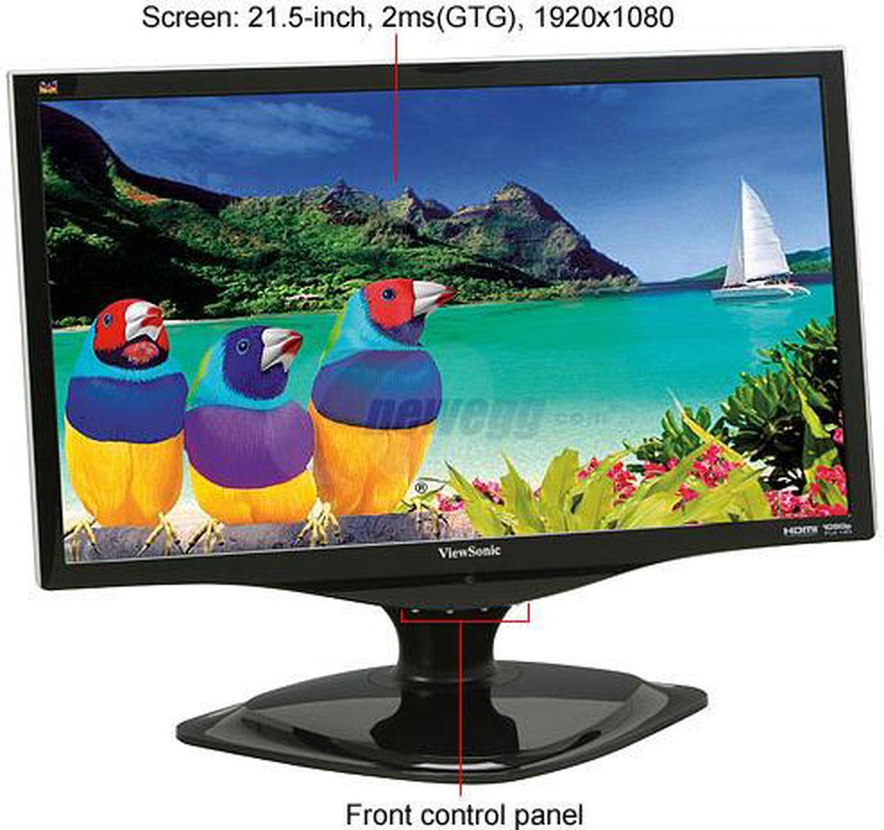 Alt view image 3 of 13 - ViewSonic 21.5" WUXGA Full HD 1080p LCD Monitor 2ms(GTG) D-Sub, DVI, HDMI X Series VX2260wm