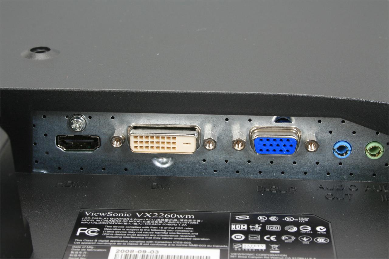 Alt view image 9 of 13 - ViewSonic 21.5" WUXGA Full HD 1080p LCD Monitor 2ms(GTG) D-Sub, DVI, HDMI X Series VX2260wm