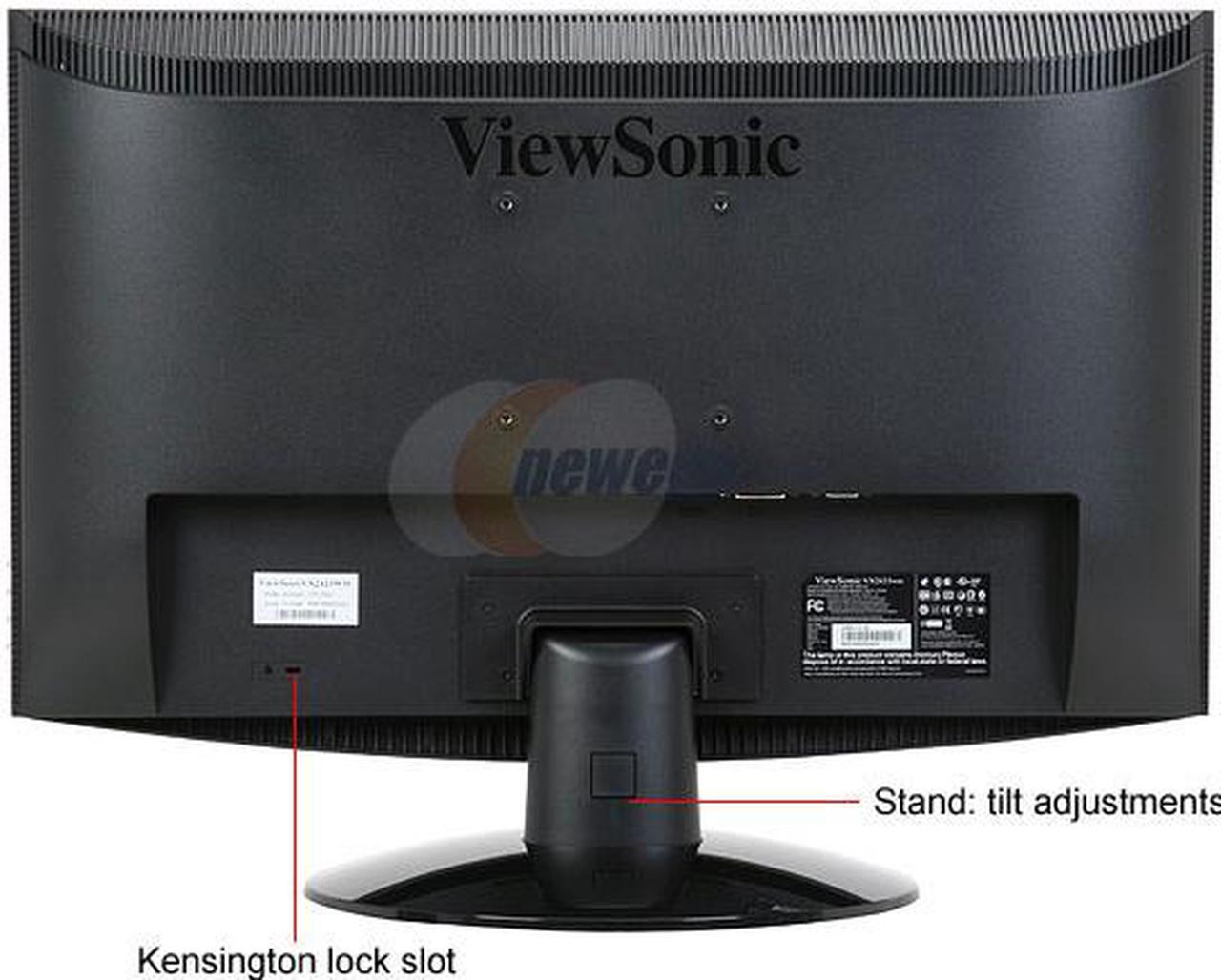 Alt view image 5 of 13 - ViewSonic X Series VX2433wm Black 23.6" 2ms(GTG); 5ms HDMI Full 1080P Widescreen LCD Monitor 300 cd/m2 DC 20000:1(1000:1) Built in Speakers