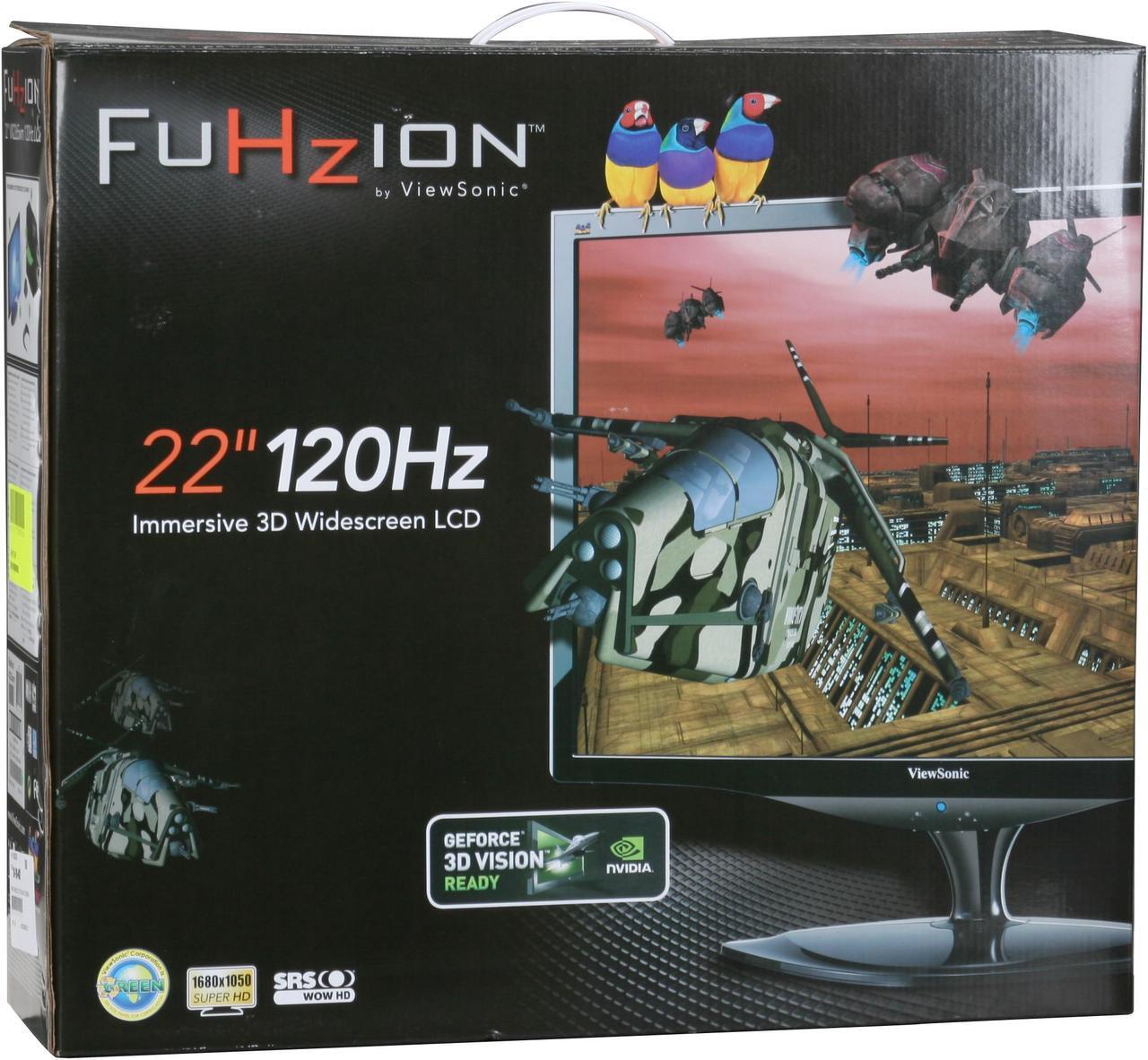 Alt view image 13 of 13 - ViewSonic FuHzion X Series VX2265wm Black 22" 3ms 120Hz 3D Ready Widescreen LCD Monitor 300 cd/m2 1000:1