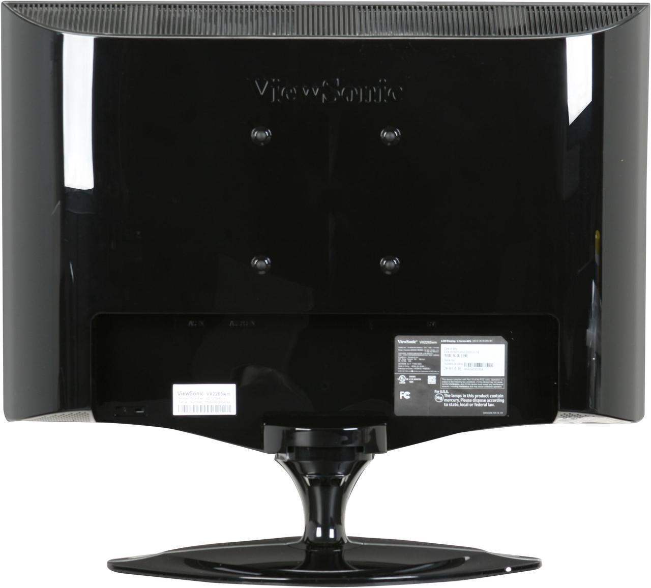 Alt view image 5 of 13 - ViewSonic FuHzion X Series VX2265wm Black 22" 3ms 120Hz 3D Ready Widescreen LCD Monitor 300 cd/m2 1000:1