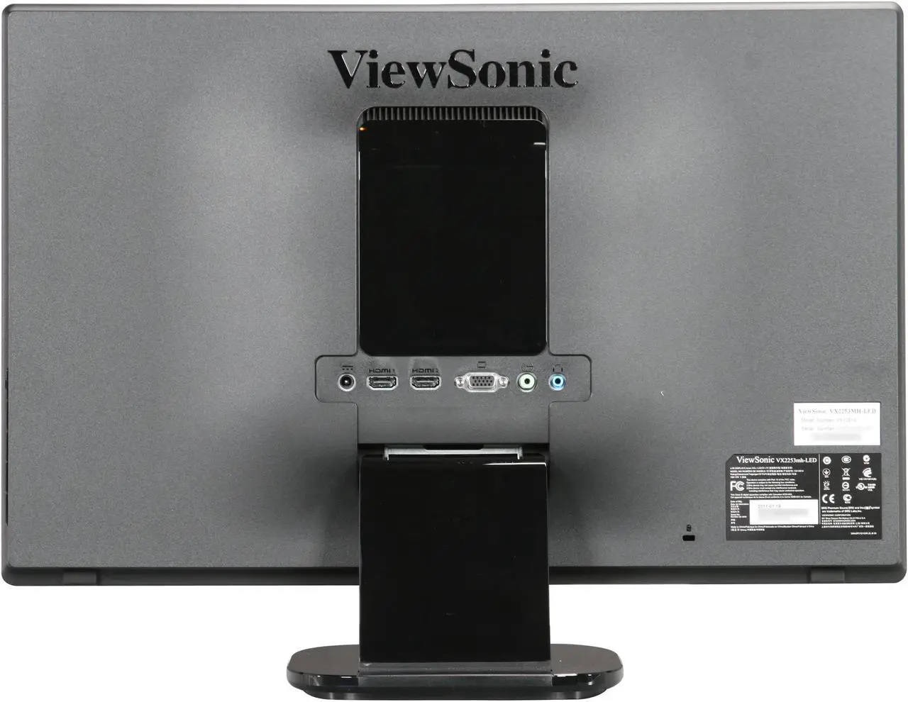 Alt view image 5 of 7 - ViewSonic VX2253mh-LED Black 22" Full HD HDMI LED Backlight LCD Monitor Slim Design w/Speakers 300 cd/m2 DC 30,000,000:1 (1,000:1)