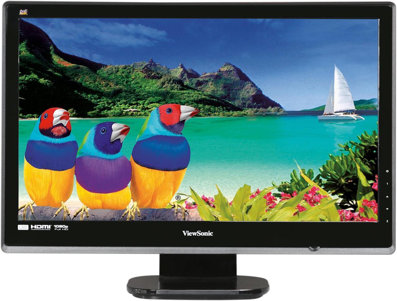 Alt view image 2 of 7 - ViewSonic VX2453mh-LED Black 23.6" Full HD HDMI LED BackLight LCD Monitor Slim Design w/Speakers 250 cd/m2 DC 30,000,000:1 (1,000:1)