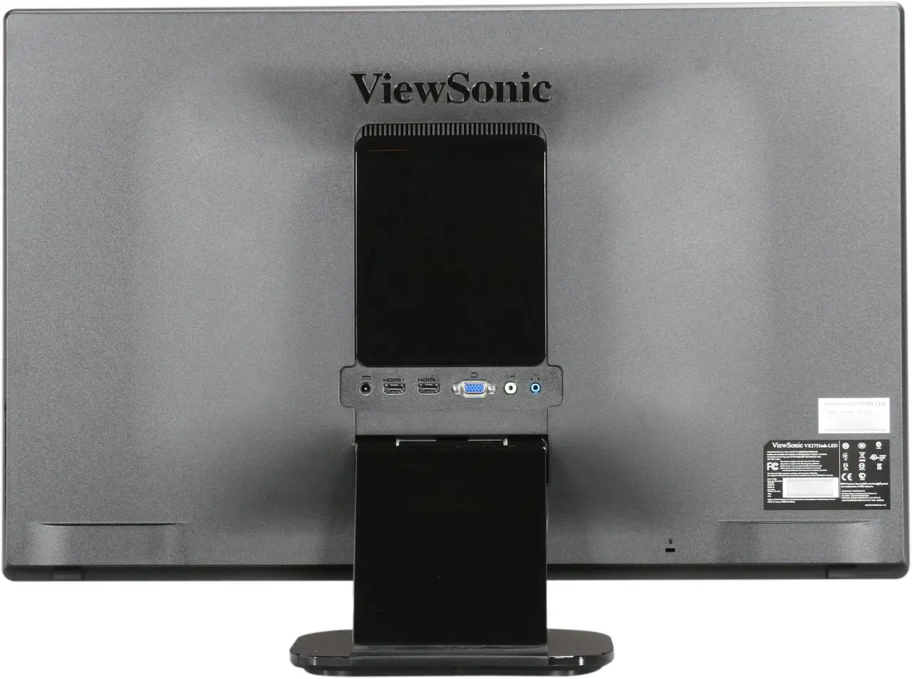 Alt view image 5 of 7 - ViewSonic VX2753mh-LED Black 27" 1ms Full HD HDMI LED BackLight LCD Monitor w/Speakers 300 cd/m2 DC 30,000,000:1, (1,200:1)