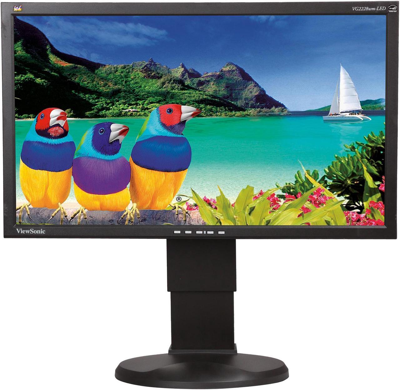 Alt view image 2 of 9 - ViewSonic VG2228wm-LED 22", TN PanelLED Backlight LCD Monitor, 10,000,000:1 (1,000:1), 250cd/m2, 170/160 Viewing Angle,D-Sub, DVI, USB, Built-in Speaker, Height, Swivel, Tilt adjustable