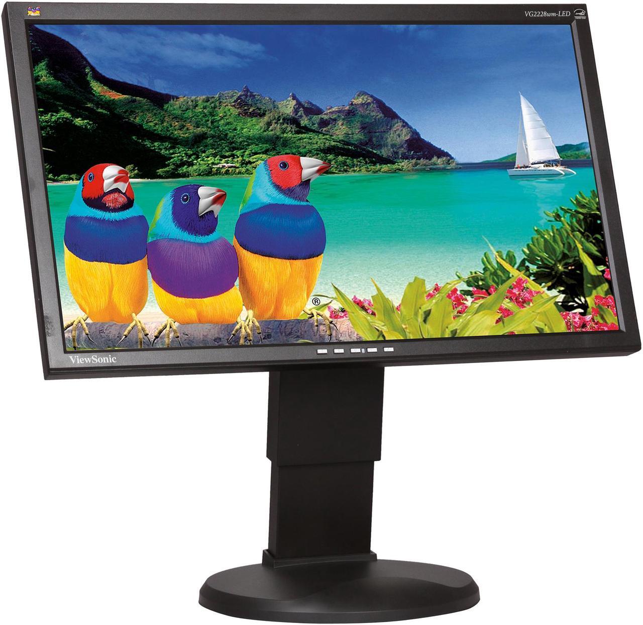 Alt view image 3 of 9 - ViewSonic VG2228wm-LED 22", TN PanelLED Backlight LCD Monitor, 10,000,000:1 (1,000:1), 250cd/m2, 170/160 Viewing Angle,D-Sub, DVI, USB, Built-in Speaker, Height, Swivel, Tilt adjustable