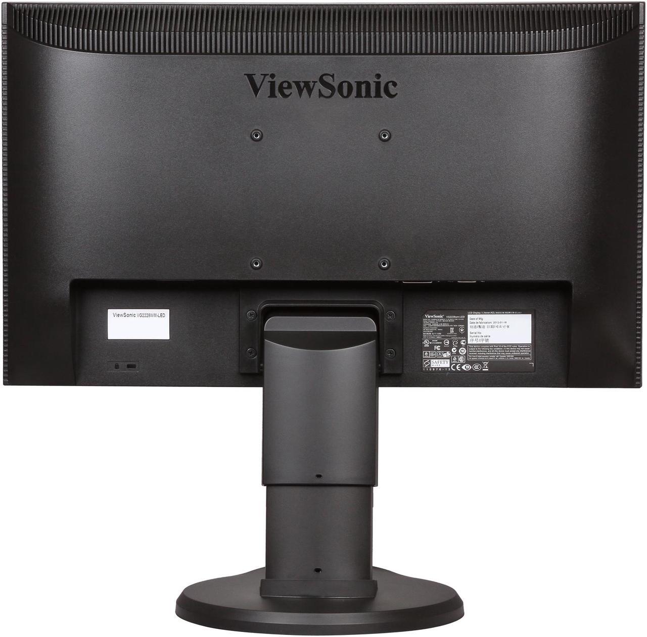 Alt view image 5 of 9 - ViewSonic VG2228wm-LED 22", TN PanelLED Backlight LCD Monitor, 10,000,000:1 (1,000:1), 250cd/m2, 170/160 Viewing Angle,D-Sub, DVI, USB, Built-in Speaker, Height, Swivel, Tilt adjustable
