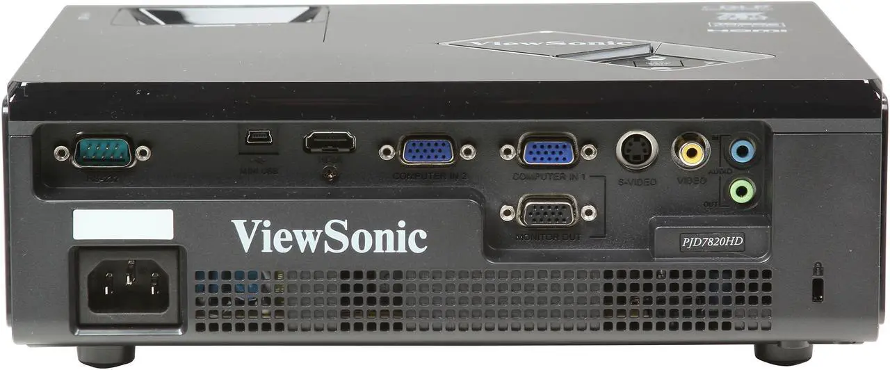 Alt view image 5 of 8 - ViewSonic PJD7820HD 1920 x 1080 FHD 3000 ANSI Lumens, Up to 120Hz Refresh Rate, HDMI / Dual VGA Inputs, Auto Keystone Correction, 3D Ready DLP Projector