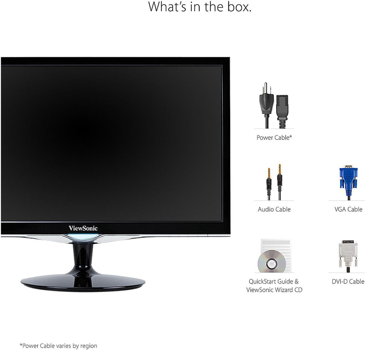 Alt view image 5 of 13 - ViewSonic VX2252MH 22 Inch 2ms 60Hz 1080p Entertainment Monitor with HDMI DVI and VGA Inputs