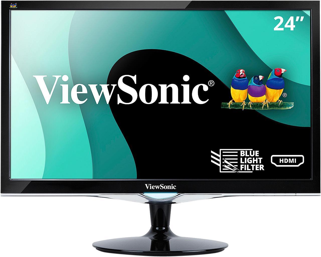 ViewSonic VX2452MH 24 Inch 2ms 60Hz 1080p Entertainment Monitor with HDMI DVI and VGA inputs