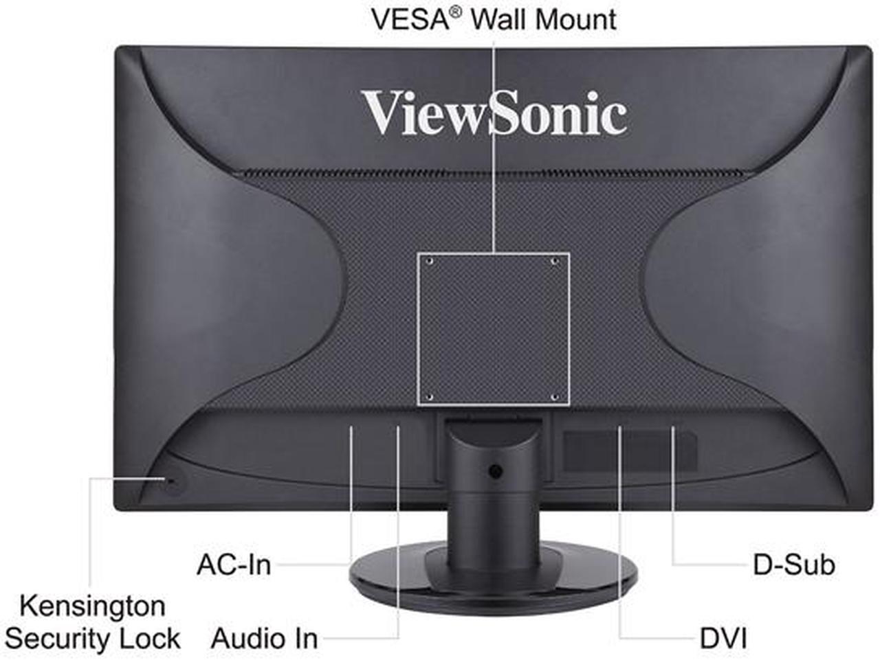 Alt view image 5 of 6 - ViewSonic 24" LCD Monitor 5 ms D-Sub, DVI VA2445M-LED-S