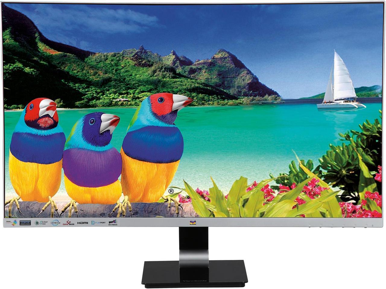 Alt view image 3 of 8 - ViewSonic VX2778-SMHD 27" WQHD 2560 x 1440 2K DisplayPort HDMI Mini-DisplayPort Built-in Speakers Anti-Glare Frameless Bezel Design Backlit LED IPS Monitor