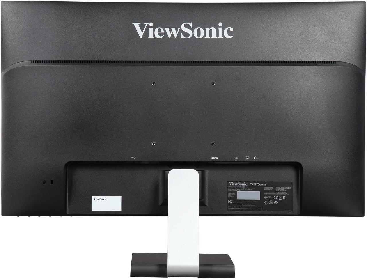 Alt view image 6 of 8 - ViewSonic VX2778-SMHD 27" WQHD 2560 x 1440 2K DisplayPort HDMI Mini-DisplayPort Built-in Speakers Anti-Glare Frameless Bezel Design Backlit LED IPS Monitor