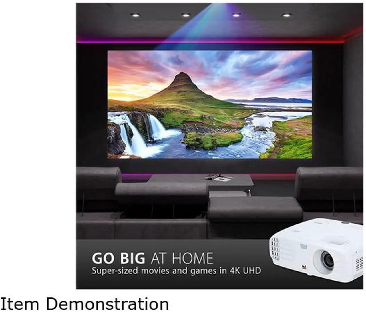 Alt view image 7 of 7 - ViewSonic PX727-4K 4K RGBRGB Rec. 709 DLP Home Theater Projector with HDR, HDMI