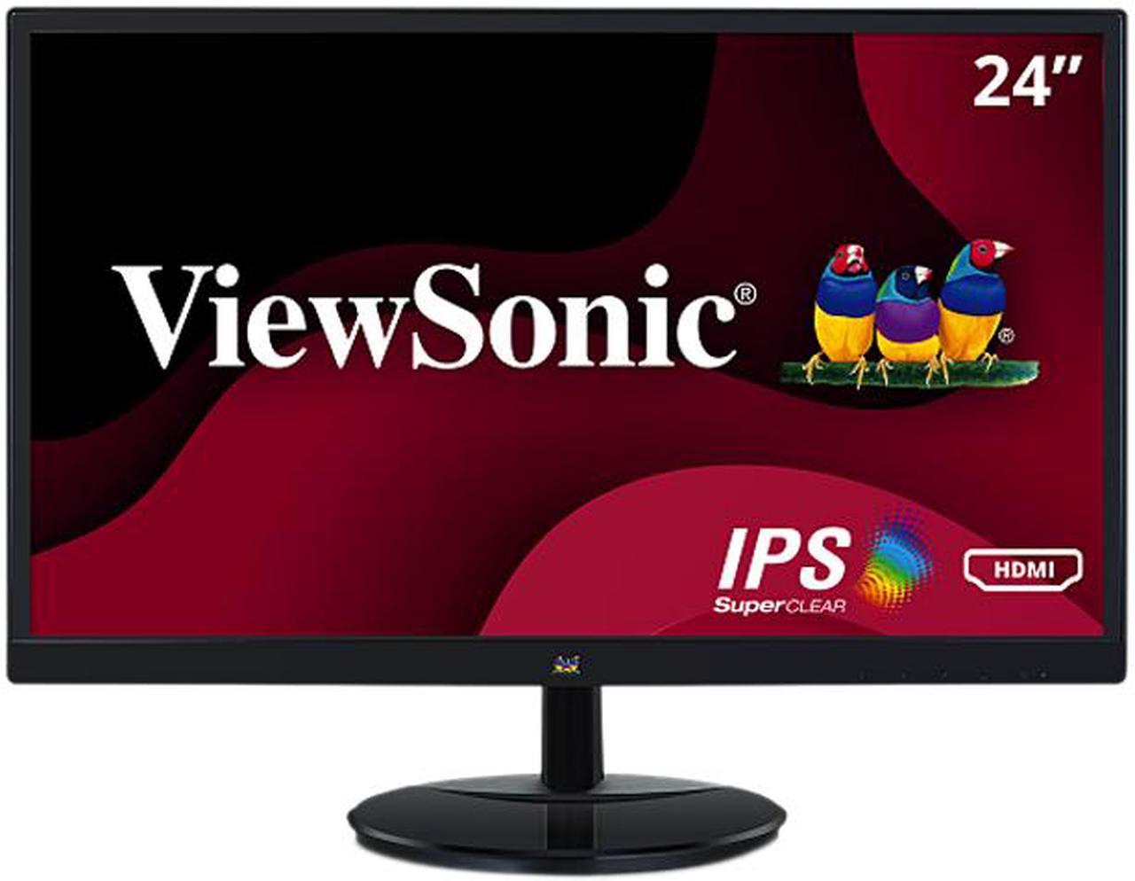 ViewSonic VA2459-SMH 24 Inch IPS 1080p Frameless LED Monitor with HDMI and VGA Inputs