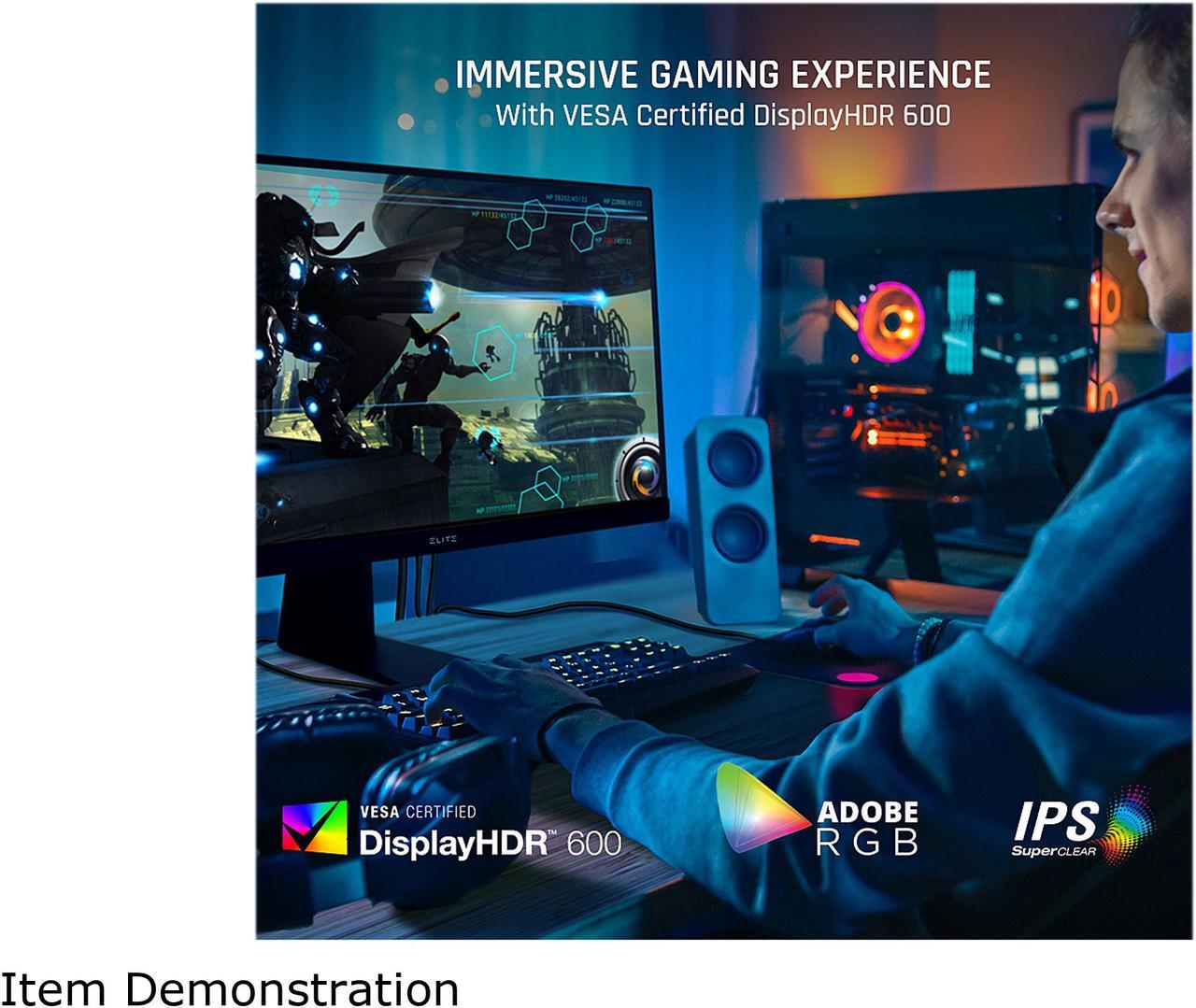 Alt view image 3 of 8 - ViewSonic ELITE XG320U 32 Inch 4K UHD Gaming Monitor with 150Hz, 1ms, HDR 600, FreeSync Premium Pro, HDMI, DisplayPort, USB, and Advanced Ergonomics for Esports