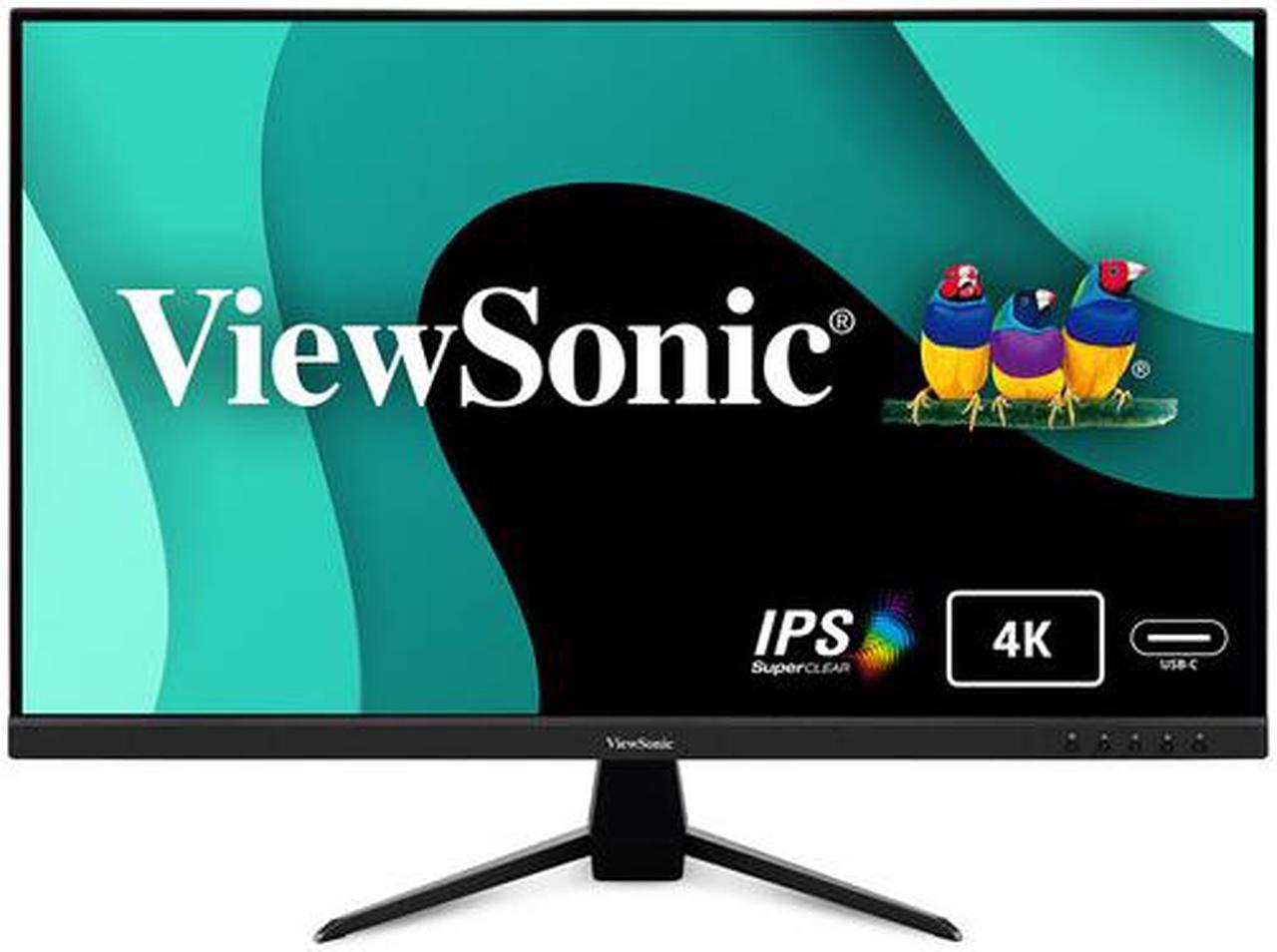 ViewSonic VX3267U-4K 4K UHD 32 Inch IPS Monitor with 65W USB C, HDR10 Content Support, Ultra-Thin Bezels, Eye Care, HDMI, and DP Input