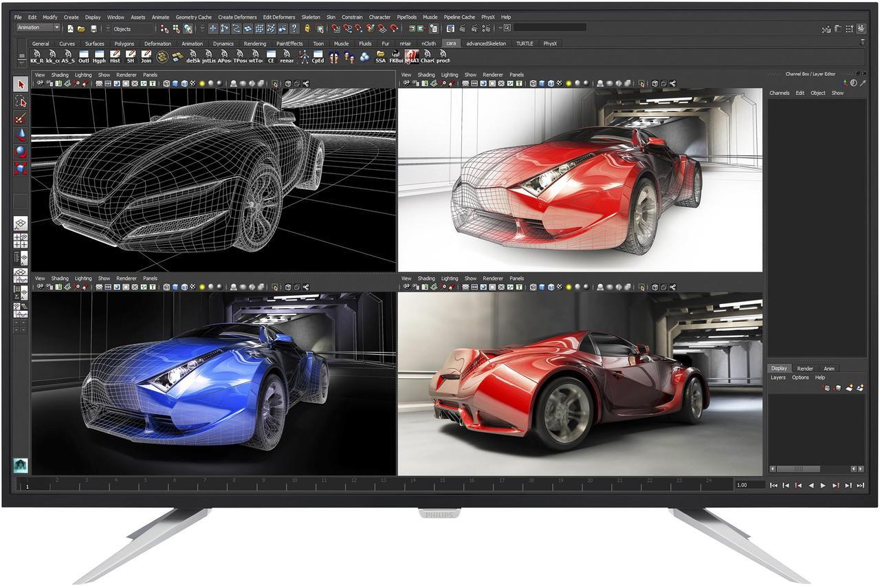 Alt view image 2 of 6 - Philips BDM4350UC 43" Brilliance monitor, 4K UHD3840x2160 IPS 10-bit panel, 50M:1 SmartContrast, MultiView PIP/PBP, HDMIx2/DisplayPortx2/VGA, USB 3.0 hub, Built-in 7W speakers, SmartUniformity, SmartConnect, SmartImage